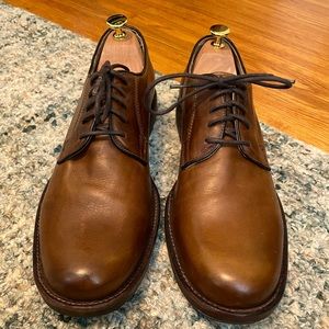 Frye Oxfords in golden brown